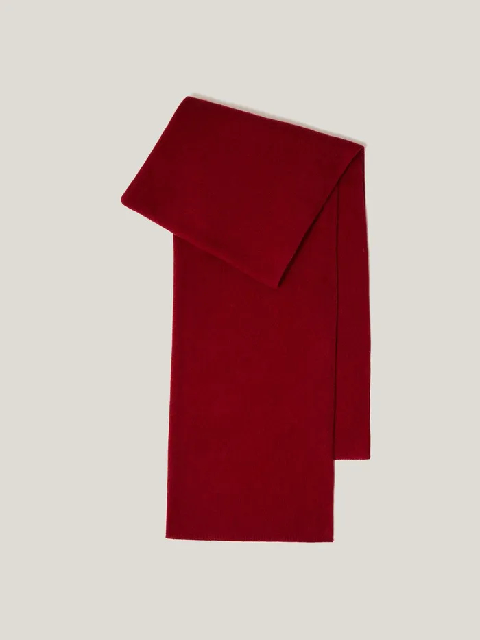 Women Pure Cashmere Blanket Scarf Red Jigsaw Ponchos and Scarves