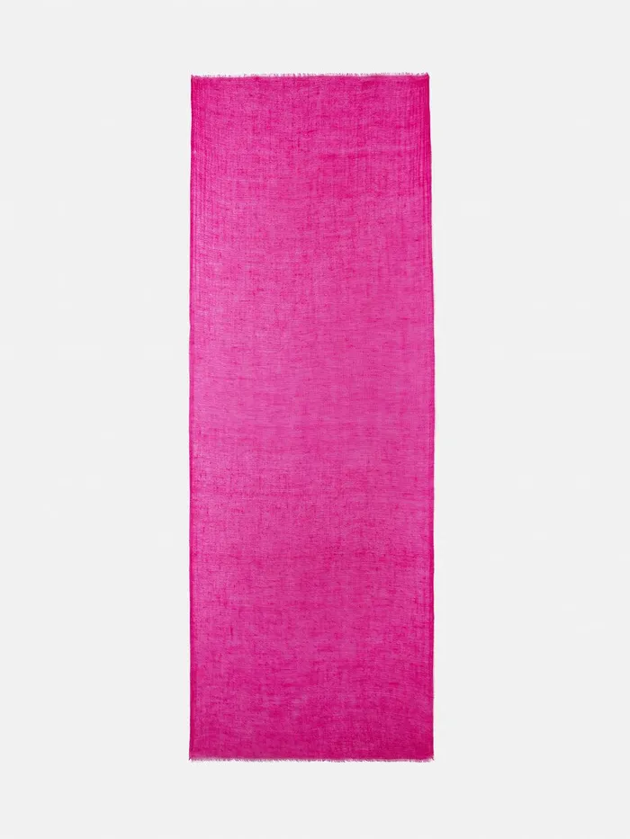 Women Pure Cashmere Gauze Scarf Pink Jigsaw Ponchos and Scarves