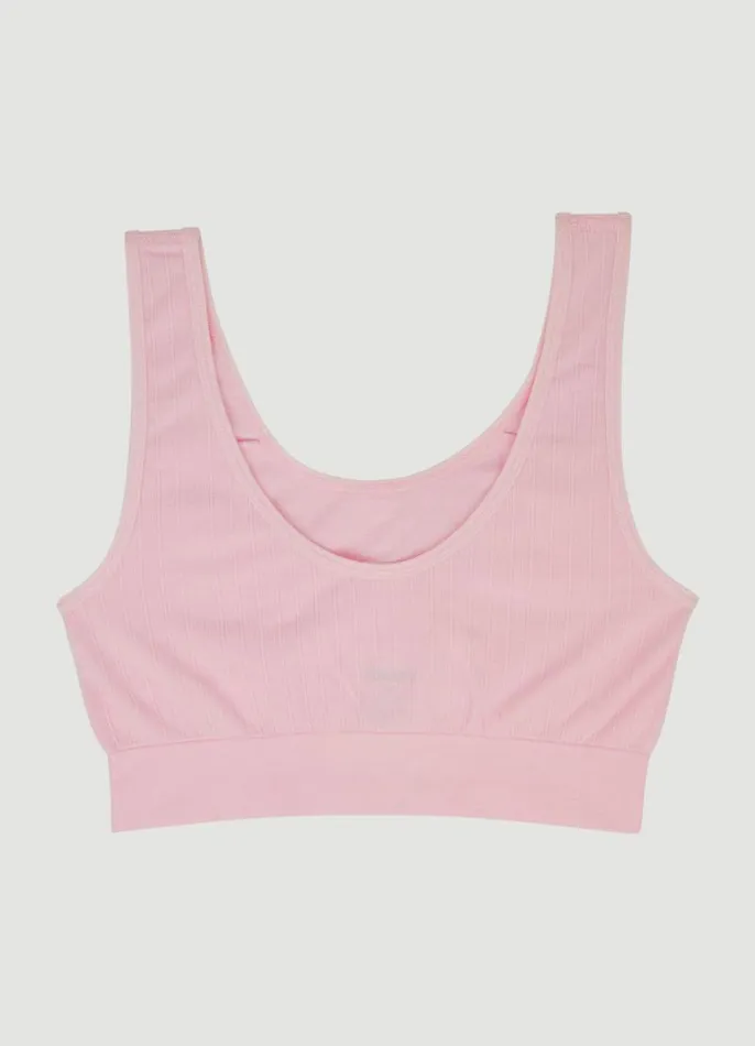 Women Rib Knit Bralette 2Pack Pinkblack RBX Active Intimates