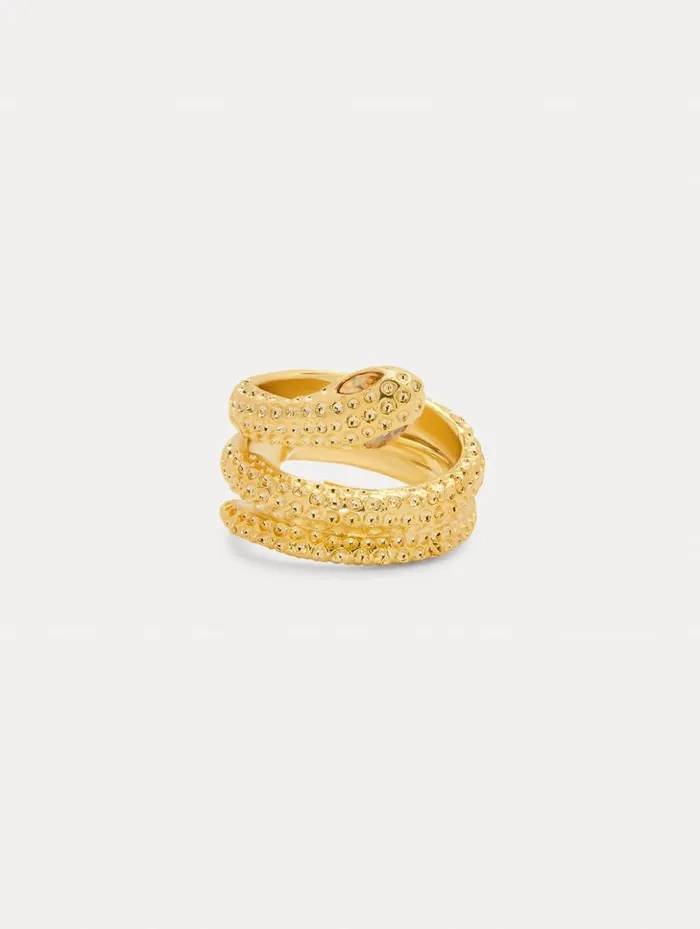 Women Rings Oscar De La Renta Crystal Snake Ring Gold Women Rings Oscar De La Renta Crystal Snake Ring Gold