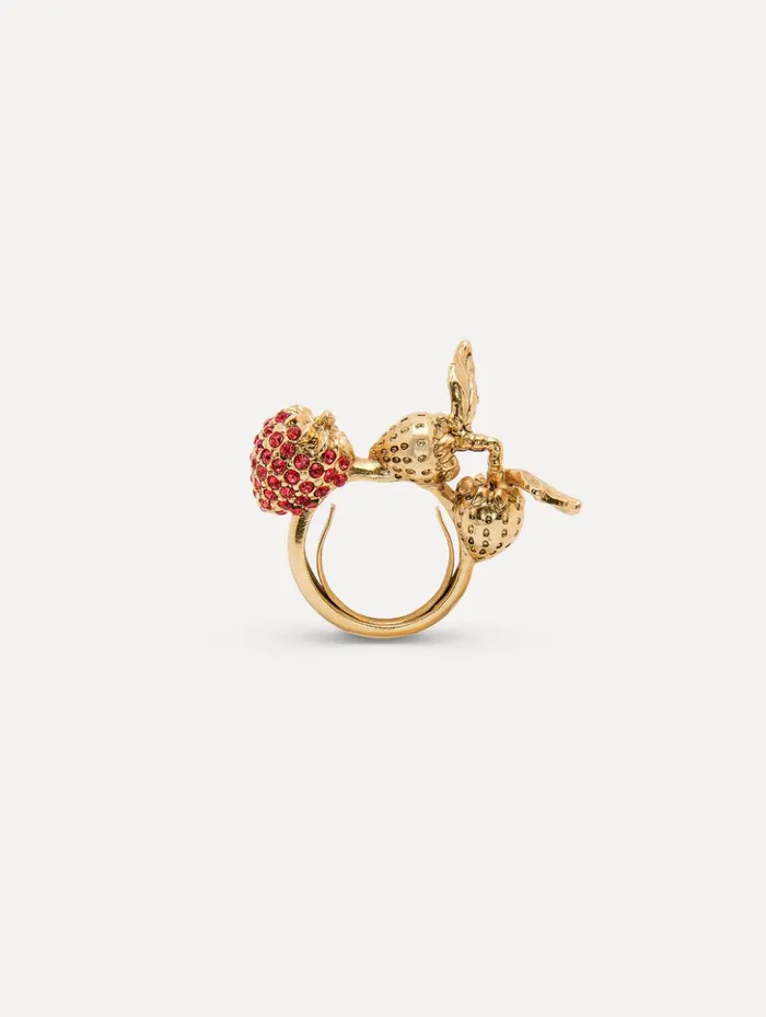 Women Rings Oscar De La Renta Strawberry Ring Red
