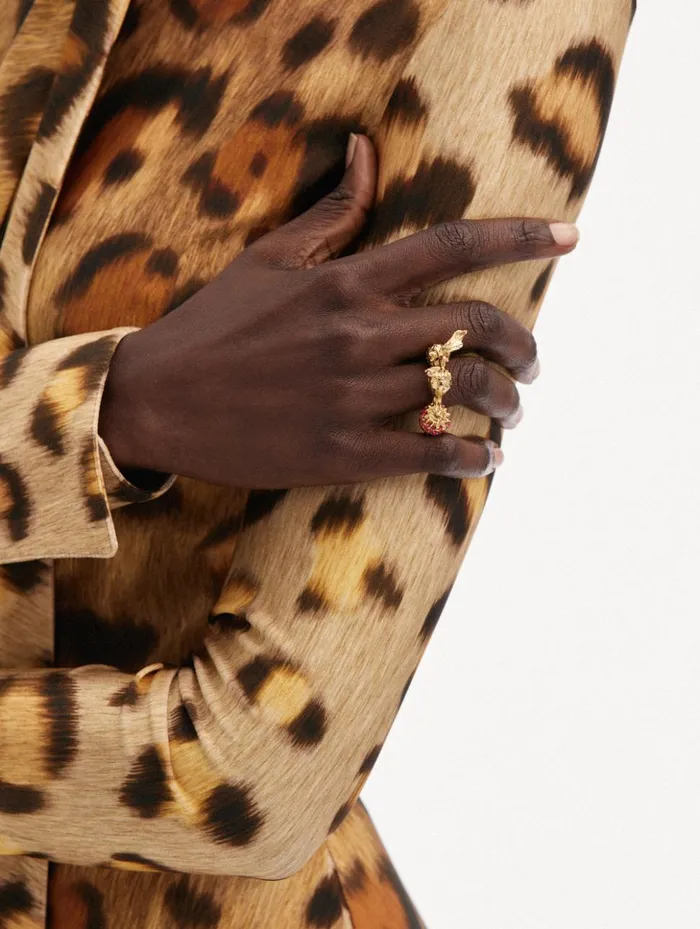 Women Rings Oscar De La Renta Strawberry Ring Red Women Rings Oscar De La Renta Strawberry Ring Red