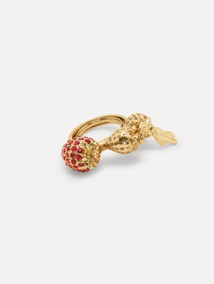 Women Rings Oscar De La Renta Strawberry Ring Red Women Rings Oscar De La Renta Strawberry Ring Red