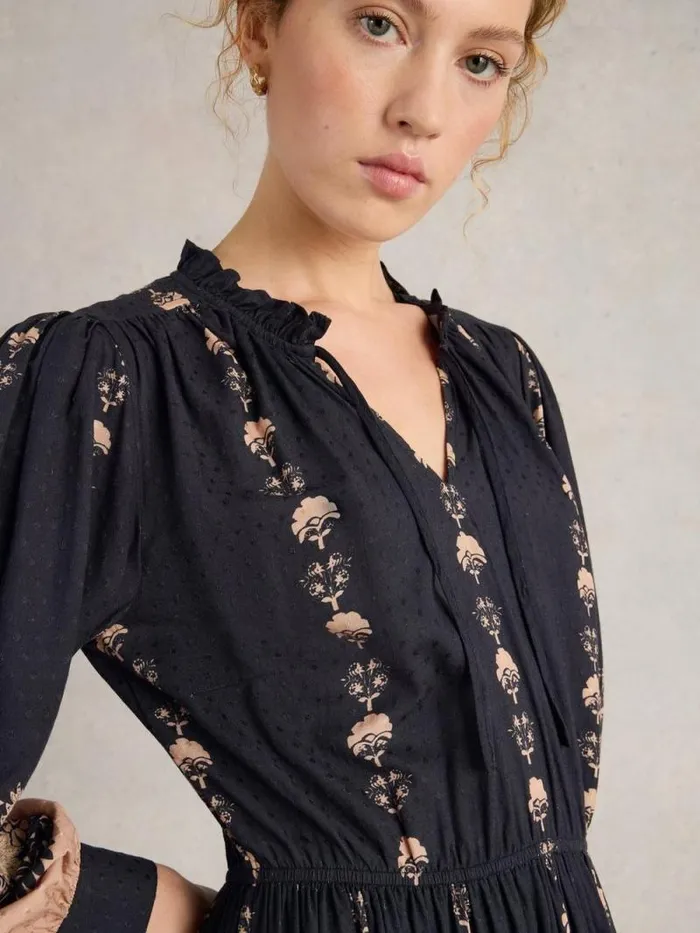Women Robyn Embroidered Dress Black Multi White Stuff Dresses Women Robyn Embroidered Dress Black Multi White Stuff Dresses