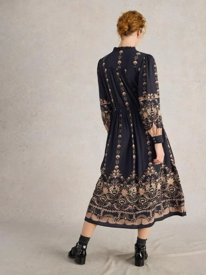 Women Robyn Embroidered Dress Black Multi White Stuff Dresses Women Robyn Embroidered Dress Black Multi White Stuff Dresses