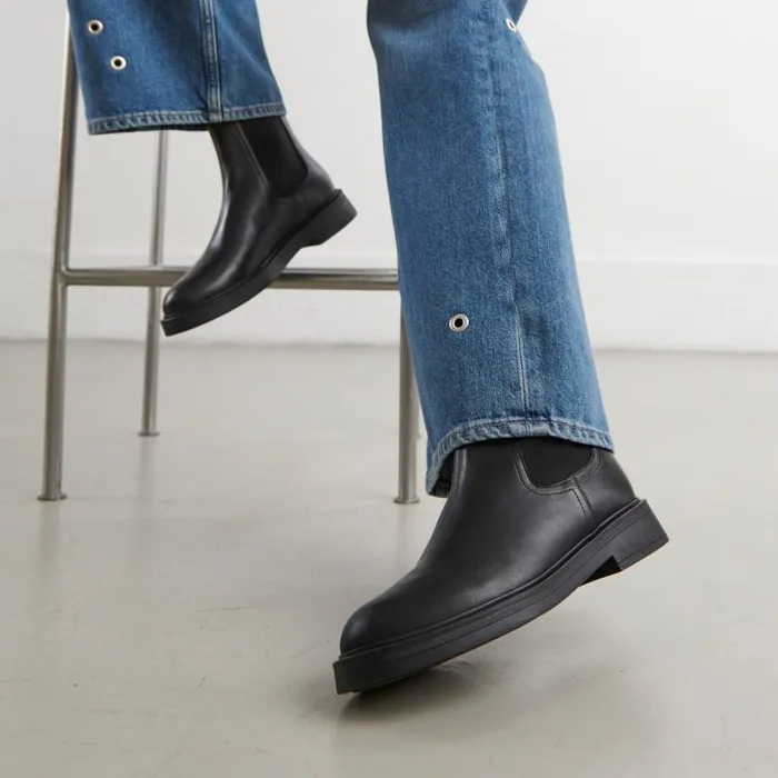 Women Roundtoe Lowboots Black JONAK Ankle Boots Lowboots