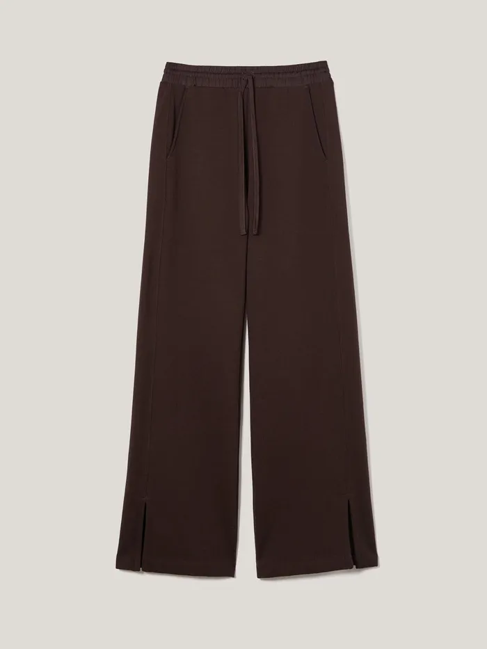 Women Satin Waistband Jersey Joggers Chocolate Jigsaw Pyjamas and Loungewear