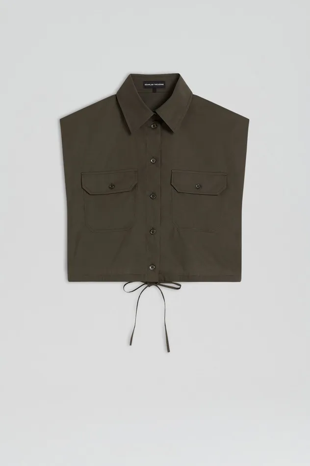 Women Scanlan Theodore PARACHUTE CROP SHIRT JUNGLE Shirts