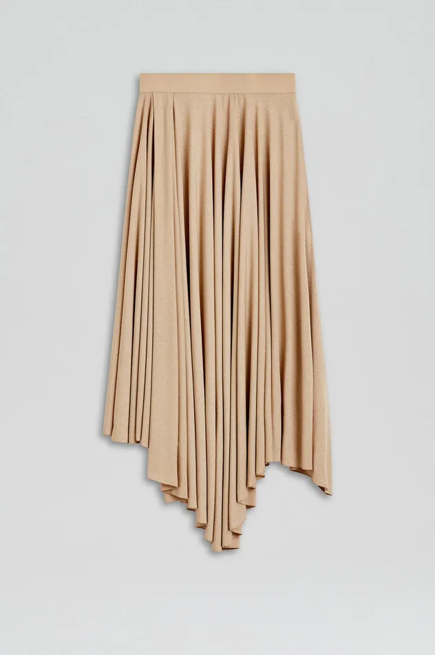 Women Scanlan Theodore TINSEL DRAPE SKIRT CHAMPAGNE Skirts Women Scanlan Theodore TINSEL DRAPE SKIRT CHAMPAGNE Skirts