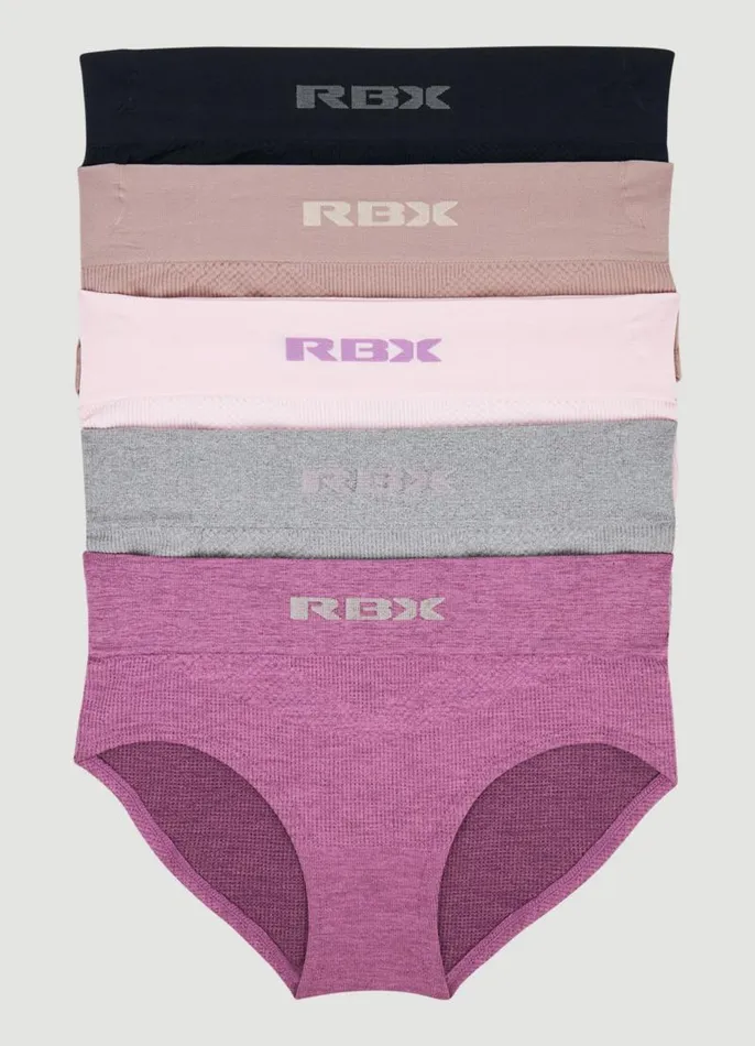 Women Seamless Hipster 5Pack Multi RBX Active Intimates