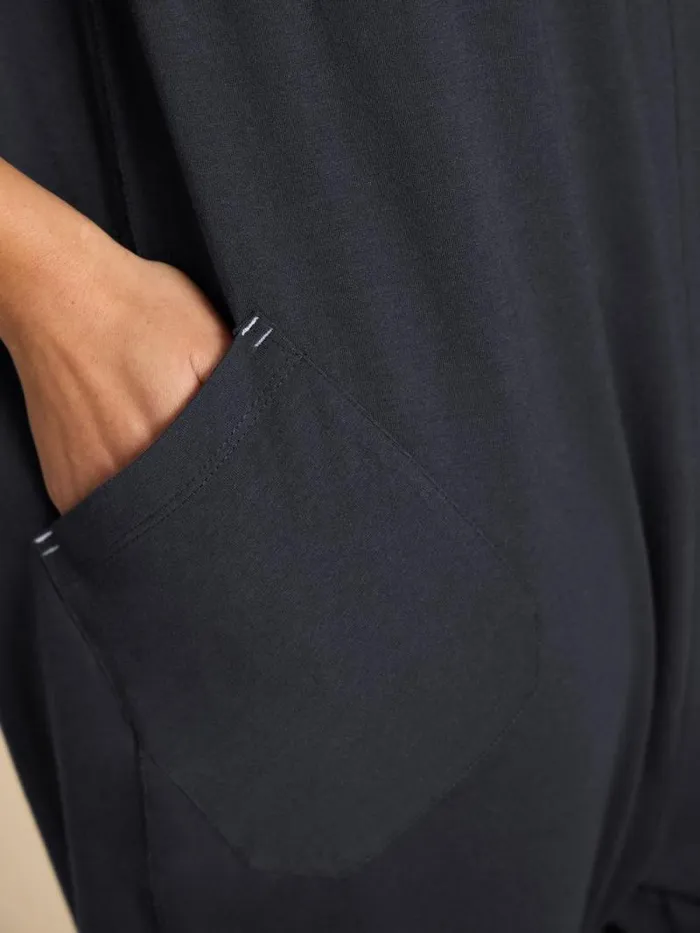 Women Selina Jersey Jumpsuit Charcoal Grey White Stuff Dresses