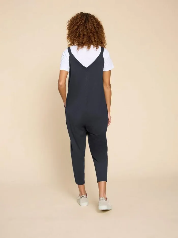 Women Selina Jersey Jumpsuit Charcoal Grey White Stuff Dresses