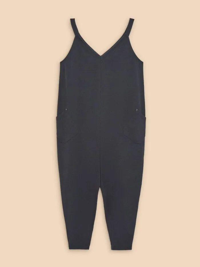 Women Selina Jersey Jumpsuit Charcoal Grey White Stuff Dresses