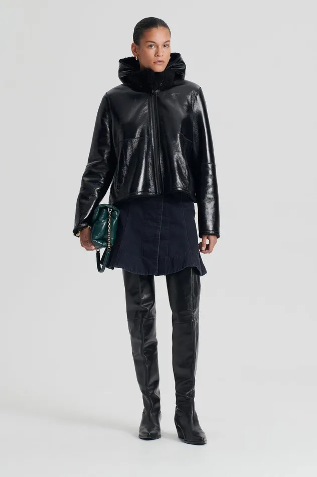 Women SHEARLING JACKET BLACKBLACK Jackets Scanlan Theodore