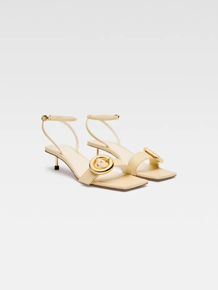 Women Shoes JACQUEMUS The Low Regalo Sandals Ivory Women Shoes JACQUEMUS The Low Regalo Sandals Ivory