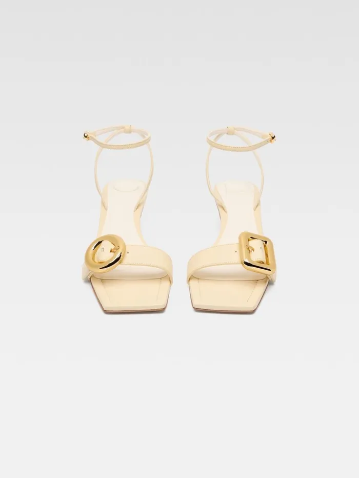 Women Shoes JACQUEMUS The Low Regalo Sandals Ivory Women Shoes JACQUEMUS The Low Regalo Sandals Ivory