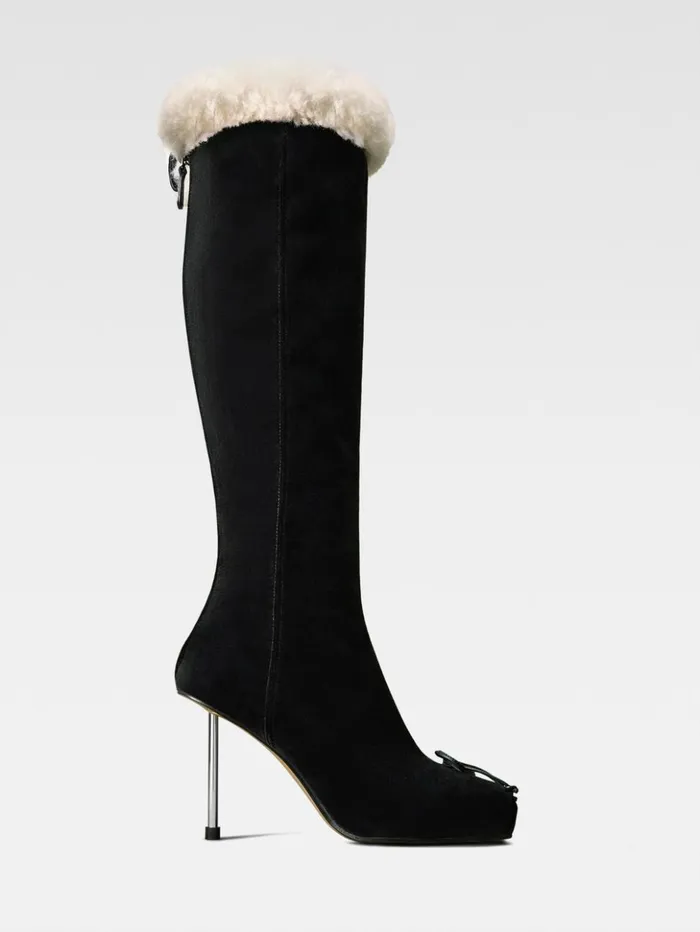 Women Shoes JACQUEMUS The Pilou Boots Black
