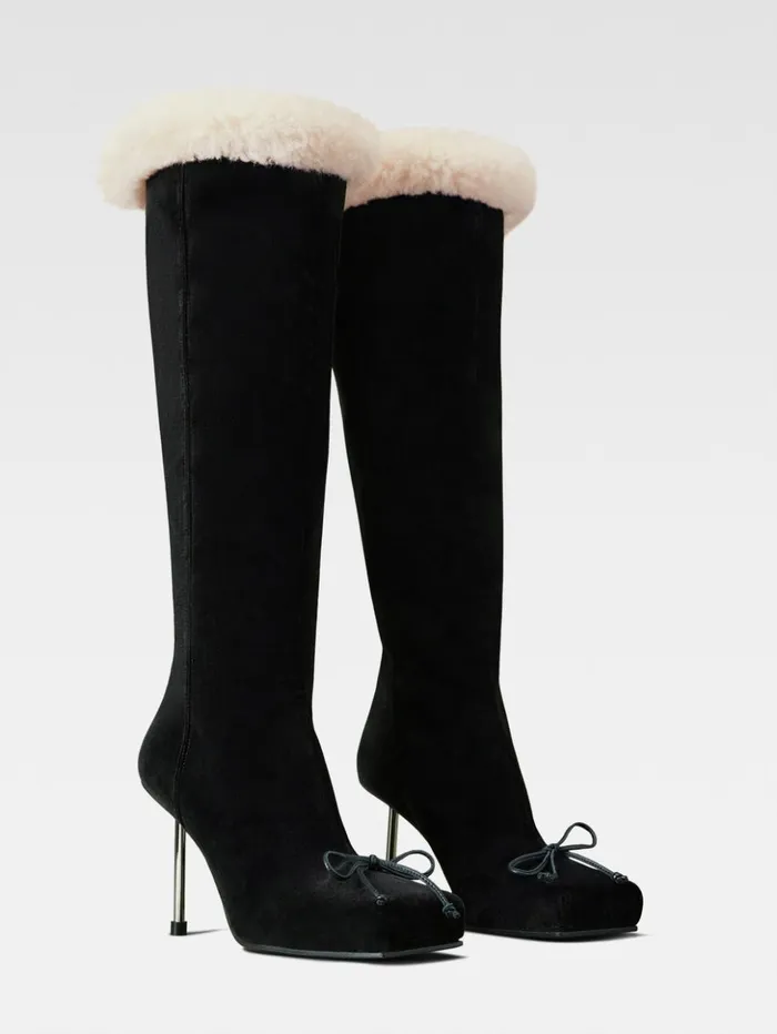 Women Shoes JACQUEMUS The Pilou Boots Black