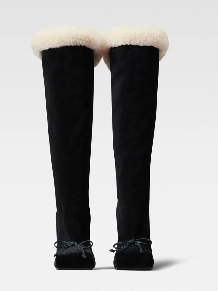 Women Shoes JACQUEMUS The Pilou Boots Black