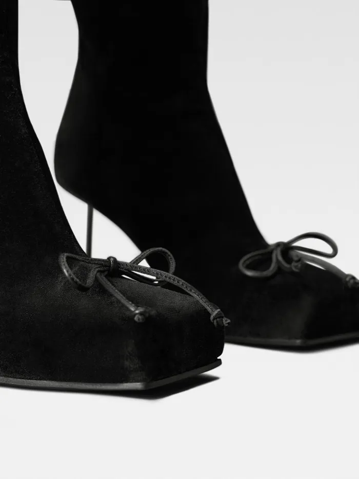 Women Shoes JACQUEMUS The Pilou Boots Black