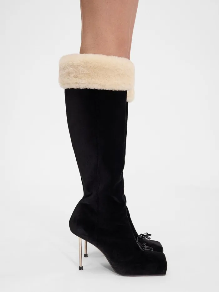 Women Shoes JACQUEMUS The Pilou Boots Black
