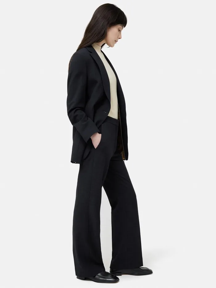 Women Short Crosshatch Mason Trouser Navy Jigsaw Suits and Tailoring