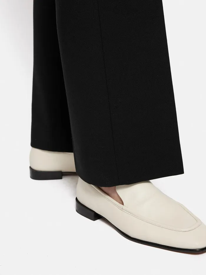 Women Short Fluid Twill Mason Trousers Black Jigsaw Suits and Tailoring
