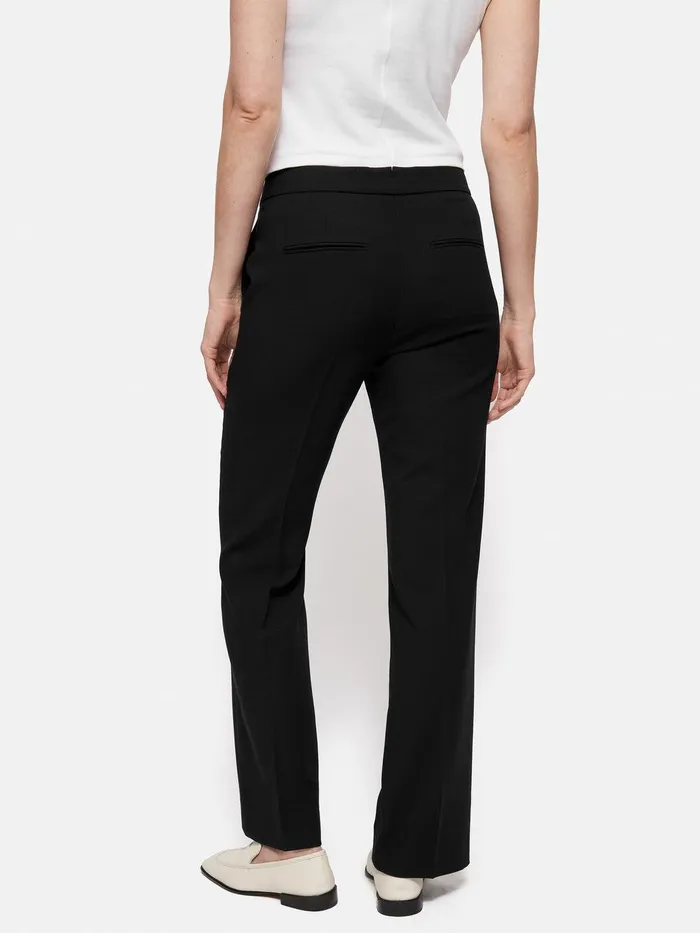 Women Short Fluid Twill Mason Trousers Black Jigsaw Suits and Tailoring