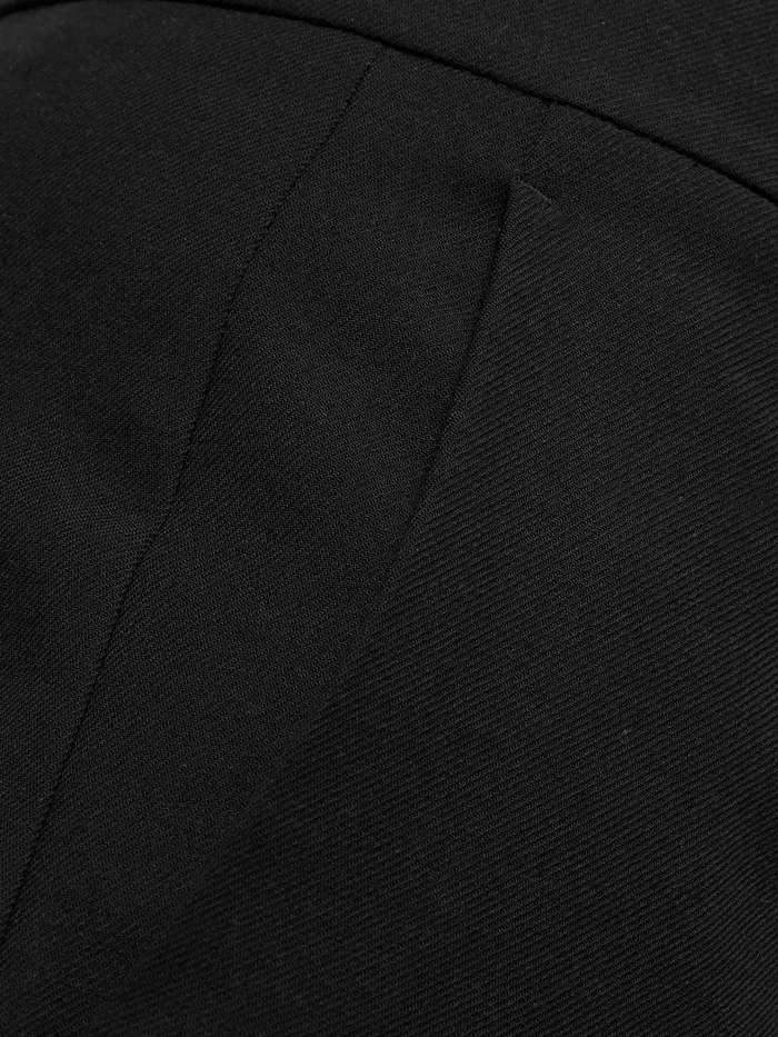 Women Short Fluid Twill Mason Trousers Black Jigsaw Suits and Tailoring