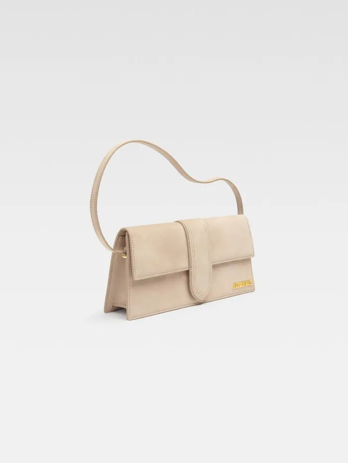 Women Shoulder Bags JACQUEMUS The Long Bambino Dark Beige Women Shoulder Bags JACQUEMUS The Long Bambino Dark Beige