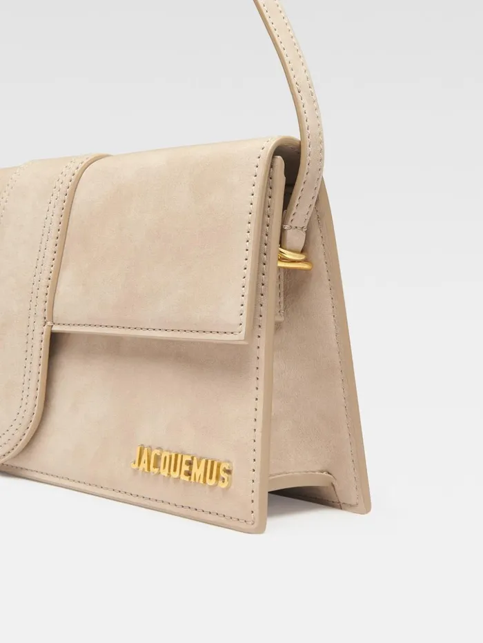 Women Shoulder Bags JACQUEMUS The Long Bambino Dark Beige Women Shoulder Bags JACQUEMUS The Long Bambino Dark Beige