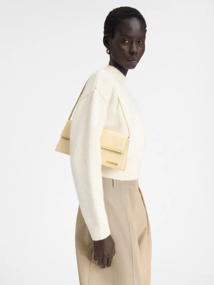 Women Shoulder Bags JACQUEMUS The Long Bambino Ivory Women Shoulder Bags JACQUEMUS The Long Bambino Ivory