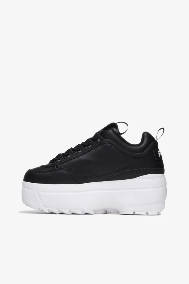Women Sneakers Fila Disruptor 2 Wedge 013 Black White White