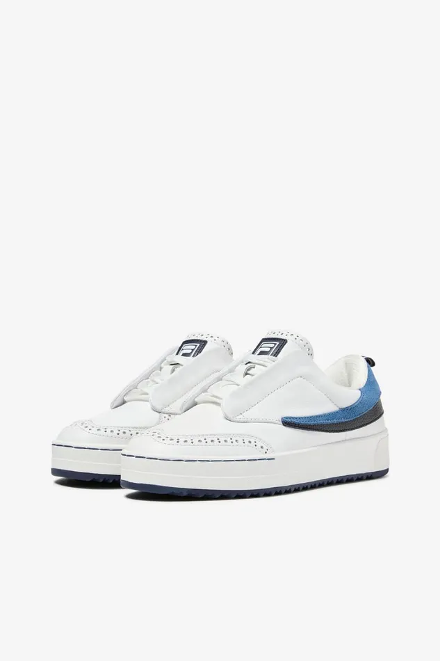 Women Sneakers Fila Sanati SL 148 Whitefila Navycoronet Blue