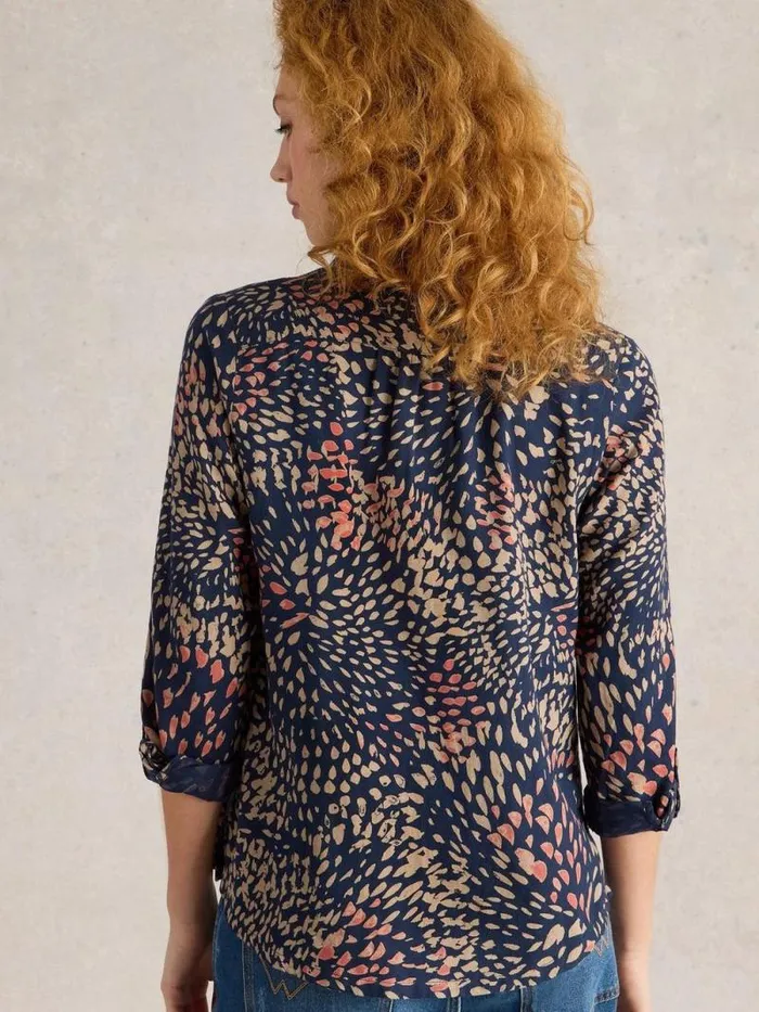Women Sophie Organic Cotton Long Sleeve Shirt Navy Print White Stuff Shirts and Blouses Women Sophie Organic Cotton Long Sleeve Shirt Navy Print White Stuff Shirts and Blouses