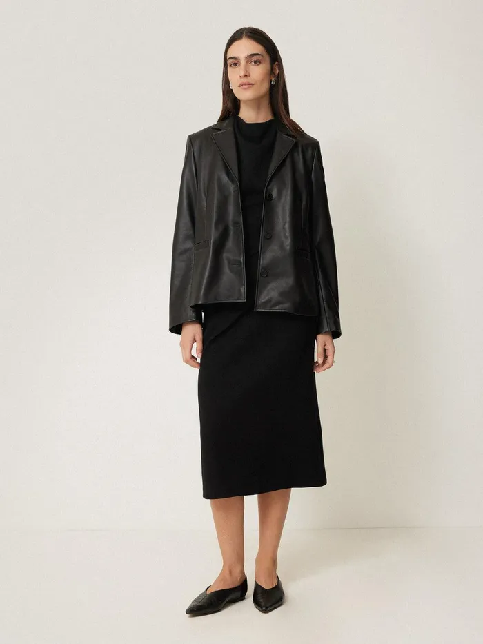 Women Structured Dart Dress Black Jigsaw Dresses and Jumpsuits