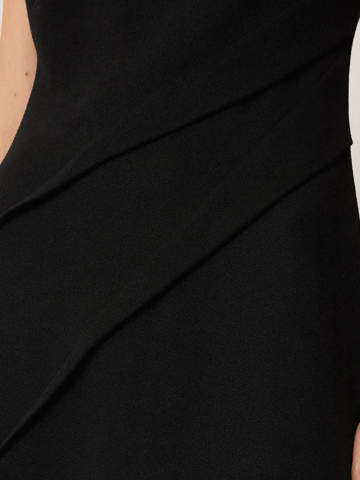 Women Structured Dart Dress Black Jigsaw Dresses and Jumpsuits