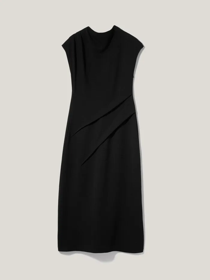 Women Structured Dart Dress Black Jigsaw Dresses and Jumpsuits