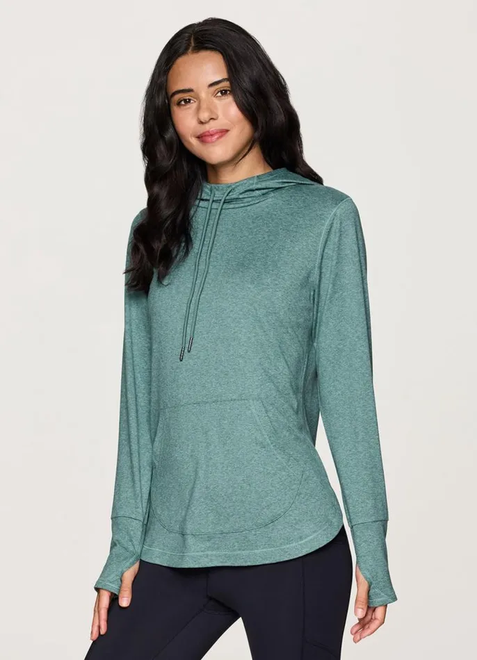 Women Studio Breathe Super Soft Hoodie Tunic Arctic RBX Active Long Sleeve