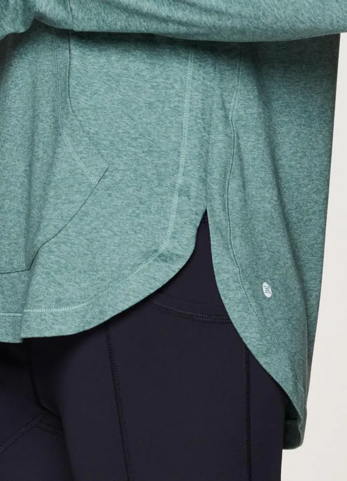 Women Studio Breathe Super Soft Hoodie Tunic Arctic RBX Active Long Sleeve
