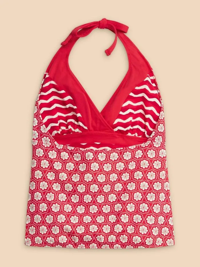 Women Sunshine Reversible Printed Tankini Red Multi White Stuff Swimwear
