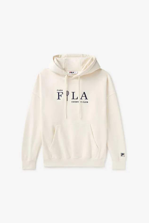 Women Sweatshirts and Hoodies Fila Casa Fila Country Club Hoodie 920 Gardenia