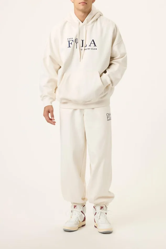 Women Sweatshirts and Hoodies Fila Casa Fila Country Club Hoodie 920 Gardenia