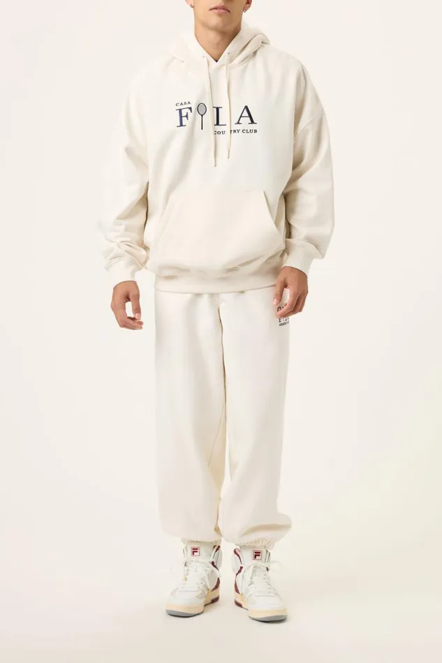 Women Sweatshirts and Hoodies Fila Casa Fila Country Club Hoodie 920 Gardenia