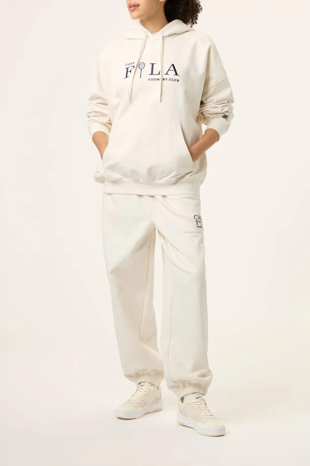 Women Sweatshirts and Hoodies Fila Casa Fila Country Club Hoodie 920 Gardenia
