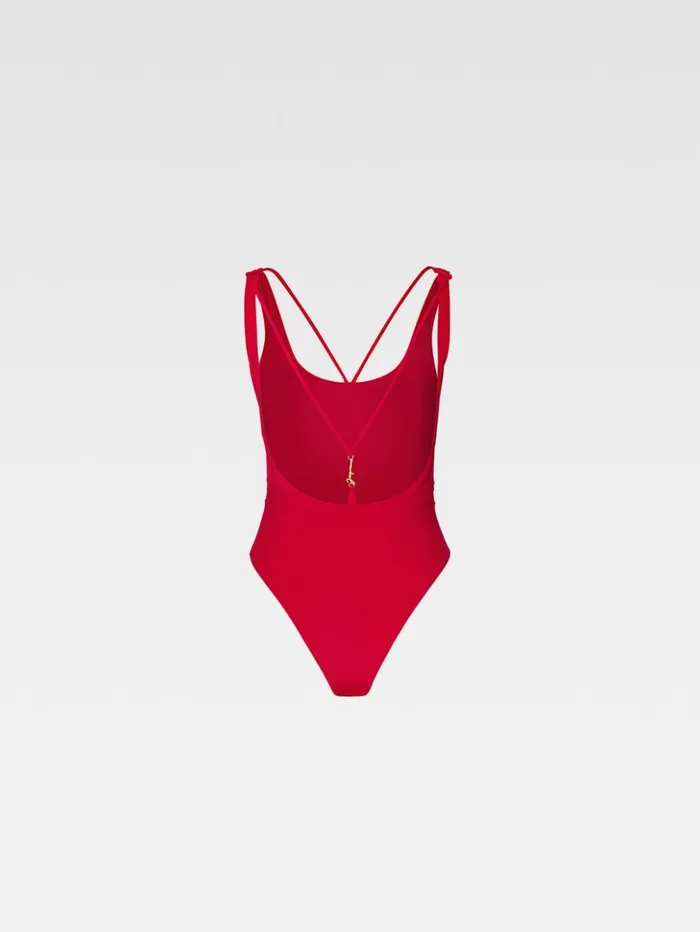 Women Swimwear JACQUEMUS The Signature Swimsuit Dark Red