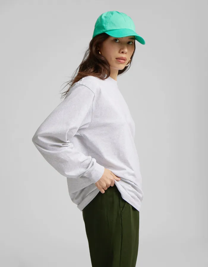 Women TShirts Colorfulstandard Oversized Organic LS TShirt 8211 Magenta Blaze