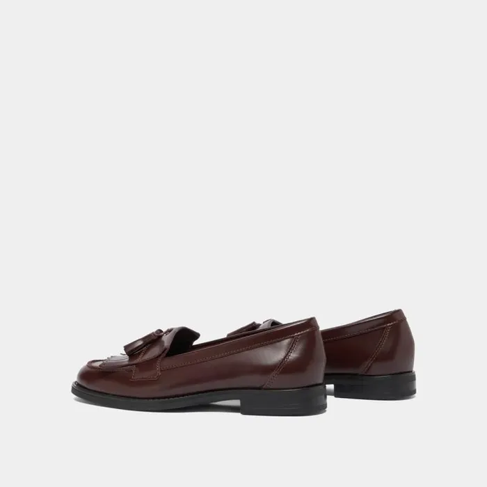 Women Tassel Loafers Burgundy JONAK Loafers