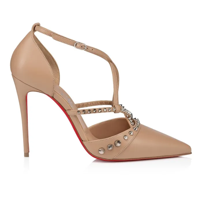 Women Tatooshka Spikes Pump 100 Mm Pumps 8211 Nappa Leather And Spikes 8211 Blush Christian Louboutin Pumps