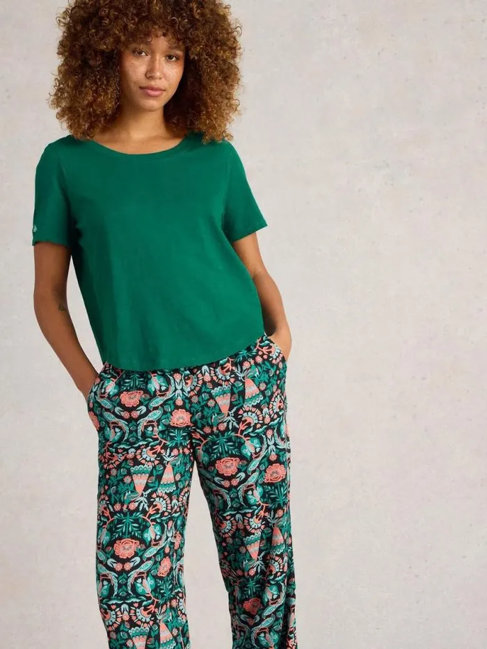 Women Tessa PJ Set Black Print White Stuff Nightwear Women Tessa PJ Set Black Print White Stuff Nightwear